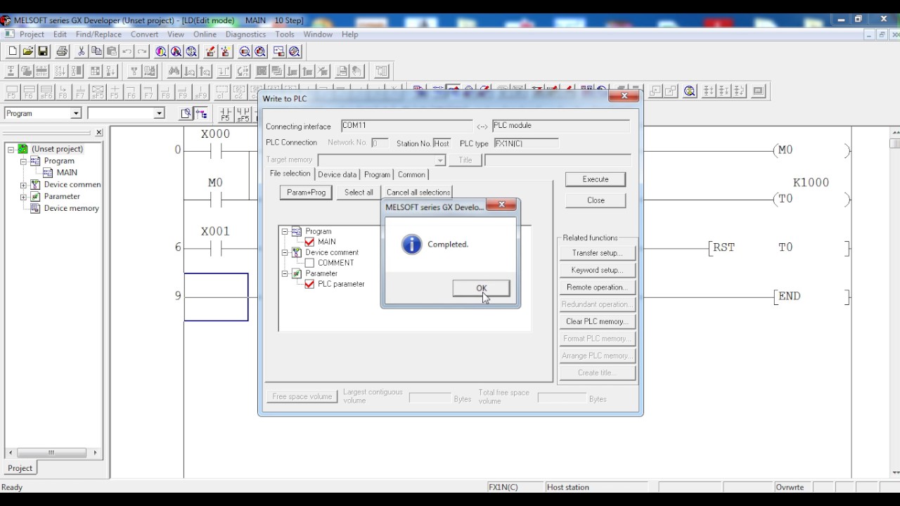 GX Developer PLC Programming Software